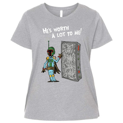 Ladies Curvy Jersey - C4XWEPAL - Heather - 3