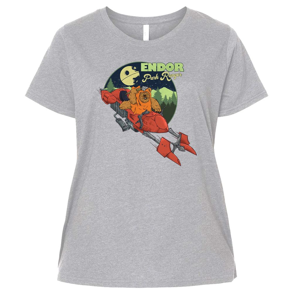 Ladies Curvy Jersey - 4F8NQE65 - Heather - 3