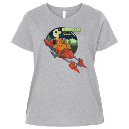 Ladies Curvy Jersey - 4F8NQE65 - Heather - 3