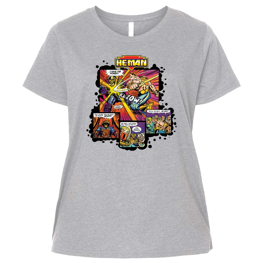 Ladies Curvy Jersey - KUCX6S4Y - Heather - 3