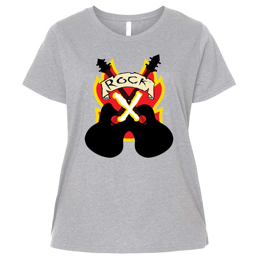 Ladies Curvy Jersey - 13W458Q5 - Heather - 3