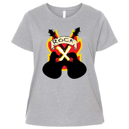 Ladies Curvy Jersey - 13W458Q5 - Heather - 3