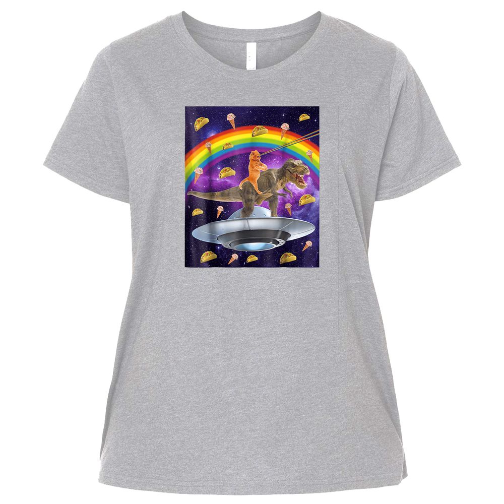 Ladies Curvy Jersey - 2XQ8QDRK - Heather - 3