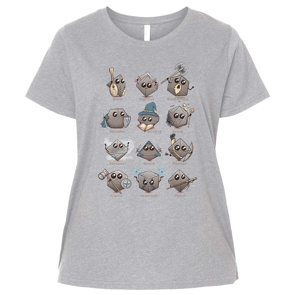 Ladies Curvy Jersey - N3C6B4QB - Heather - 3