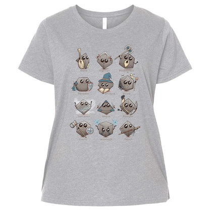 Ladies Curvy Jersey - N3C6B4QB - Heather - 3