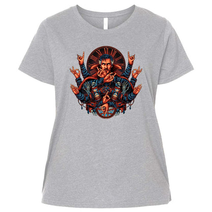 Ladies Curvy Jersey - ABQJ4VFD - Heather - 3