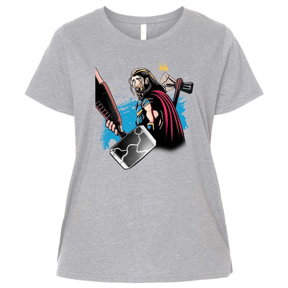 Ladies Curvy Jersey - CNHQ9FK3 - Heather - 3