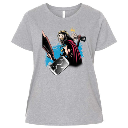 Ladies Curvy Jersey - CNHQ9FK3 - Heather - 3