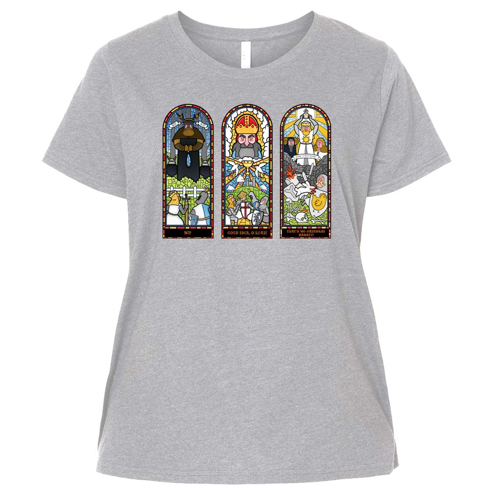 Ladies Curvy Jersey - ETBQ64FU - Heather - 3