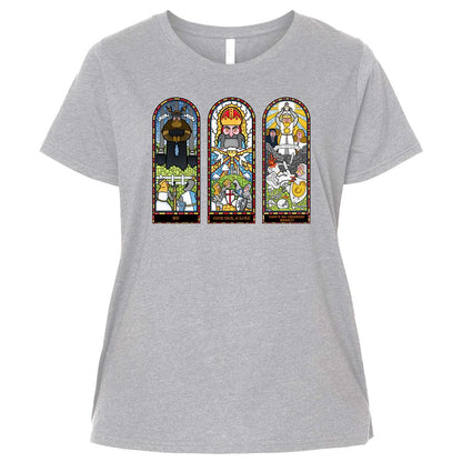 Ladies Curvy Jersey - ETBQ64FU - Heather - 3