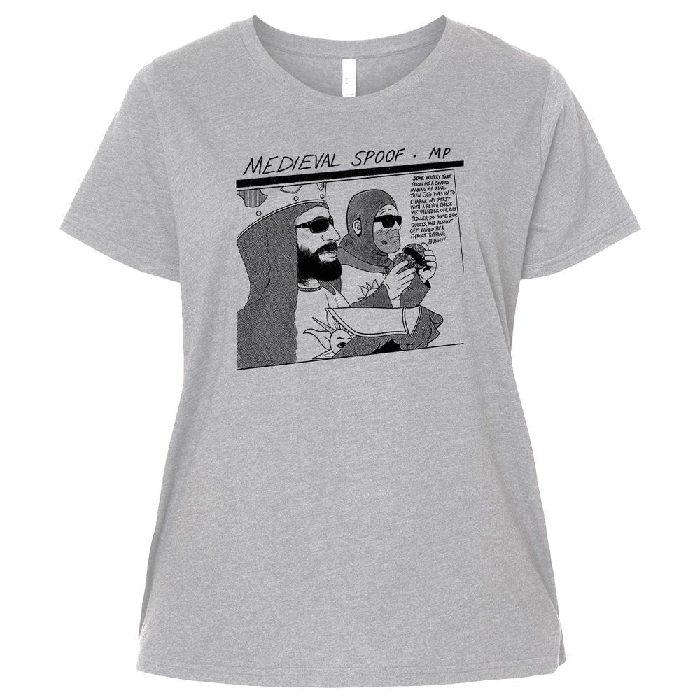 Ladies Curvy Jersey - 8LJ4MA2Q - Heather - 3