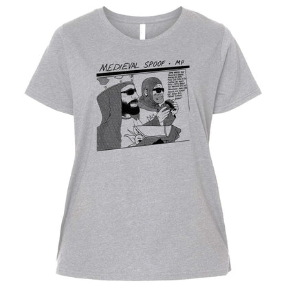 Ladies Curvy Jersey - 8LJ4MA2Q - Heather - 3