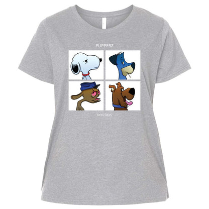 Ladies Curvy Jersey - D1J7EFLA - Heather - 3