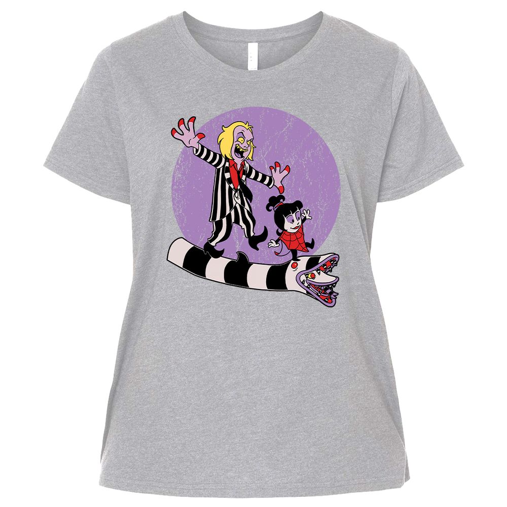 Ladies Curvy Jersey - 4EJG9HPJ - Heather - 3