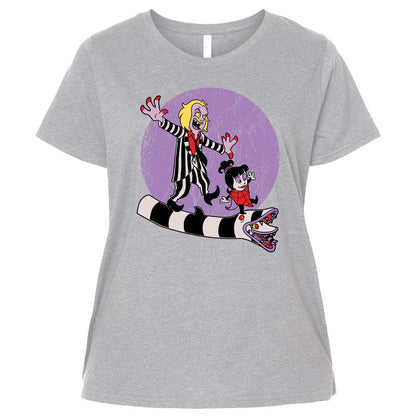 Ladies Curvy Jersey - 4EJG9HPJ - Heather - 3