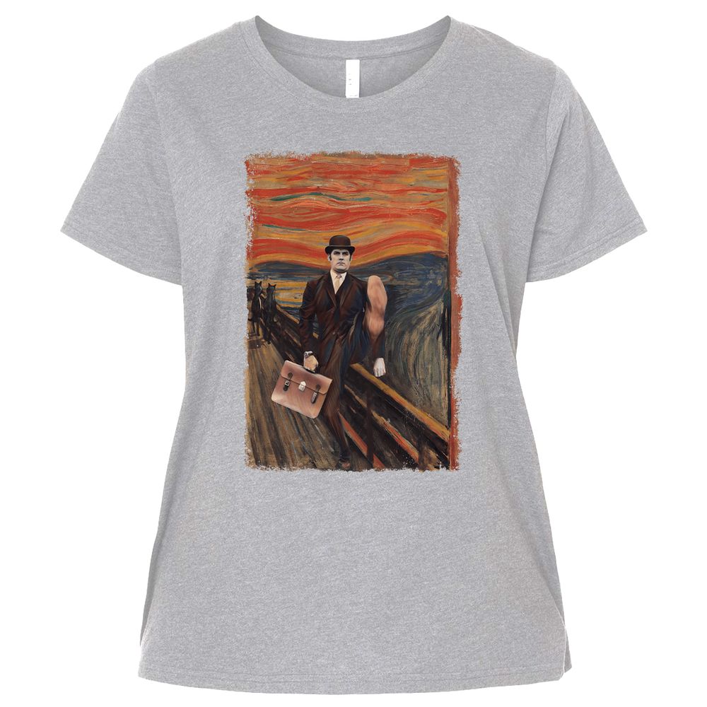 Ladies Curvy Jersey - G4DL6YJW - Heather - 3