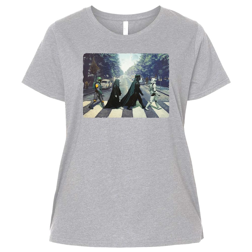 Ladies Curvy Jersey - T7D2KPJG - Heather - 3