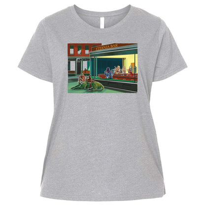 Ladies Curvy Jersey - L5K969NQ - Heather - 3