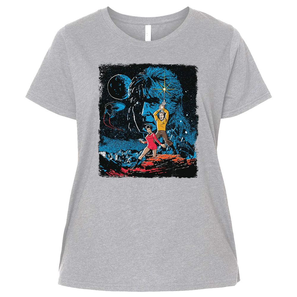 Ladies Curvy Jersey - LSJ7Q4L5 - Heather - 3