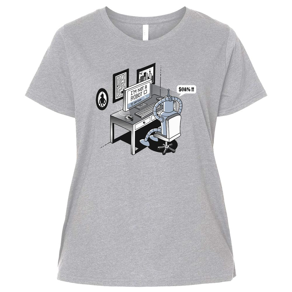 Ladies Curvy Jersey - 88WRUHHJ - Heather - 3