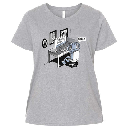 Ladies Curvy Jersey - 88WRUHHJ - Heather - 3