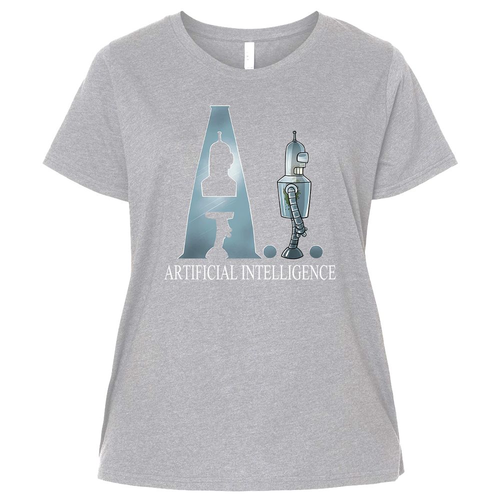 Ladies Curvy Jersey - 6RYAPB6U - Heather - 3