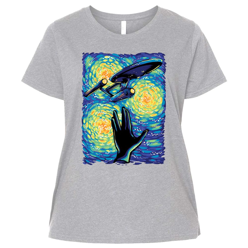 Ladies Curvy Jersey - E9J15BFC - Heather - 3