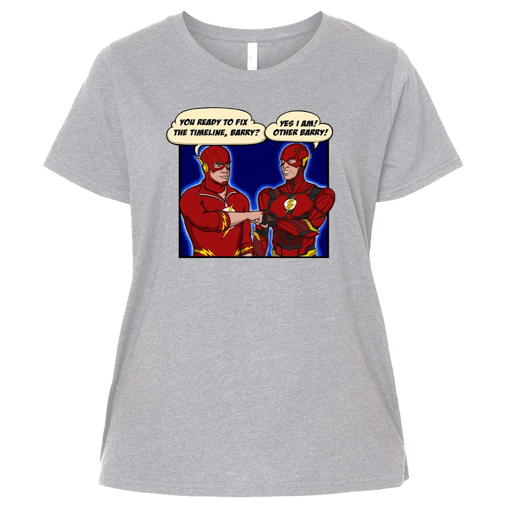 Ladies Curvy Jersey - R4BUX3TW - Heather - 3