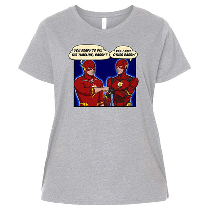 Ladies Curvy Jersey - R4BUX3TW - Heather - 3