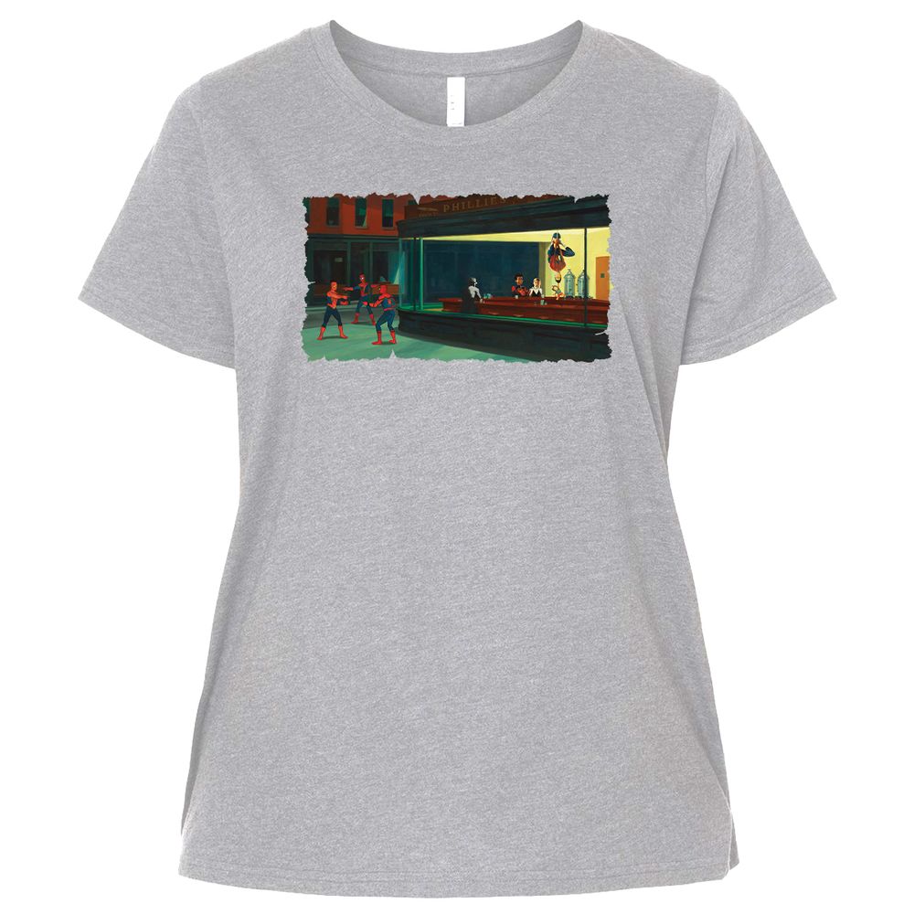 Ladies Curvy Jersey - 5BPJ7P4J - Heather - 3