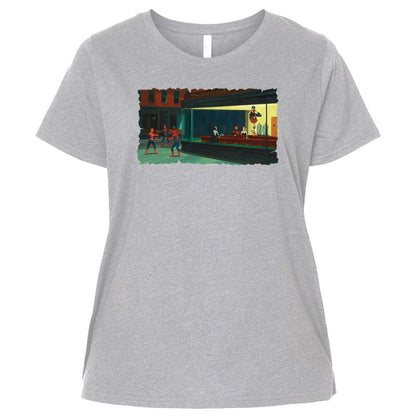 Ladies Curvy Jersey - 5BPJ7P4J - Heather - 3