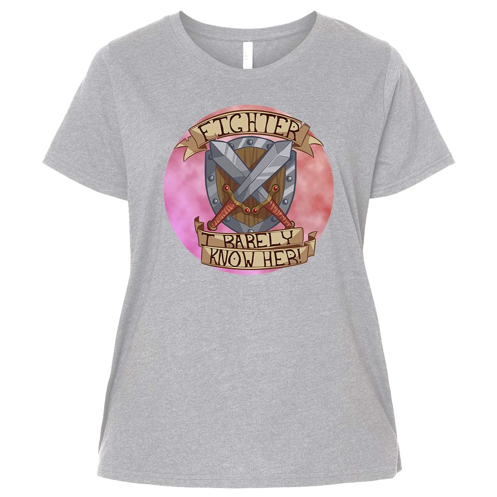 Ladies Curvy Jersey - K39A9XKM - Heather - 3