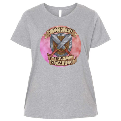 Ladies Curvy Jersey - K39A9XKM - Heather - 3