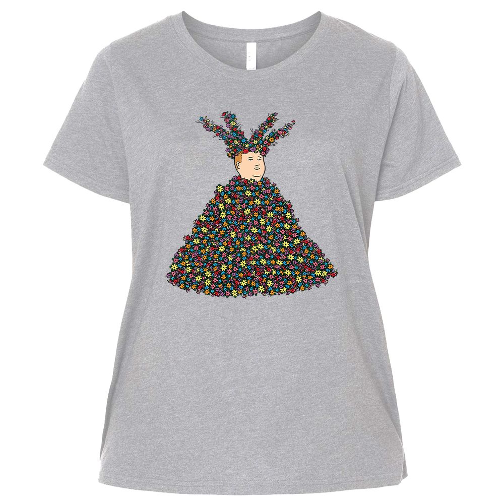 Ladies Curvy Jersey - 7VX31BP5 - Heather - 3