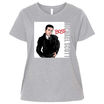 Ladies Curvy Jersey - QMVW9XWW - Heather - 3