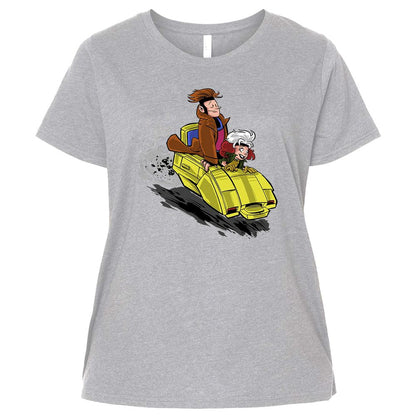 Ladies Curvy Jersey - 1WBL5KAB - Heather - 3