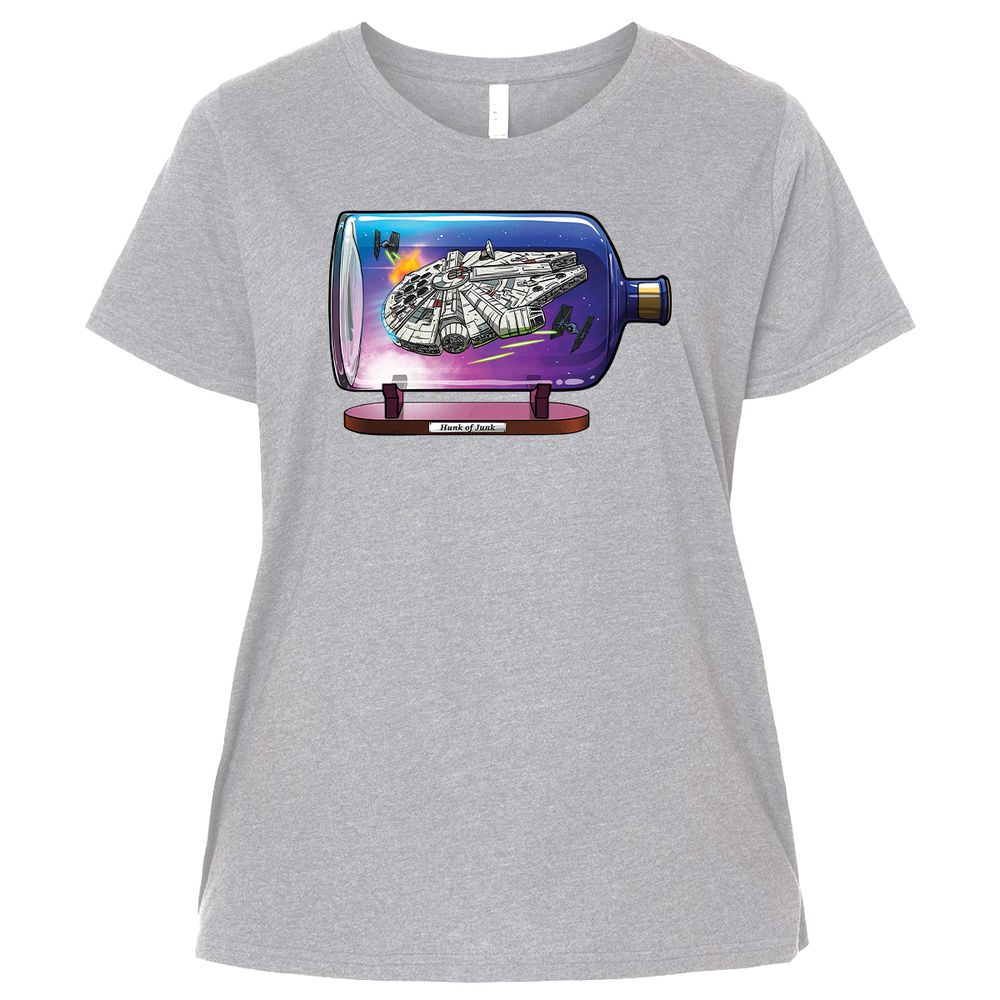 Ladies Curvy Jersey - WH86F6C5 - Heather - 3