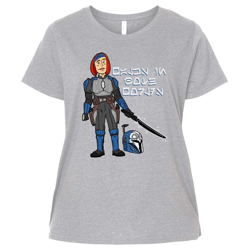 Ladies Curvy Jersey - 9BE1G7D8 - Heather - 3