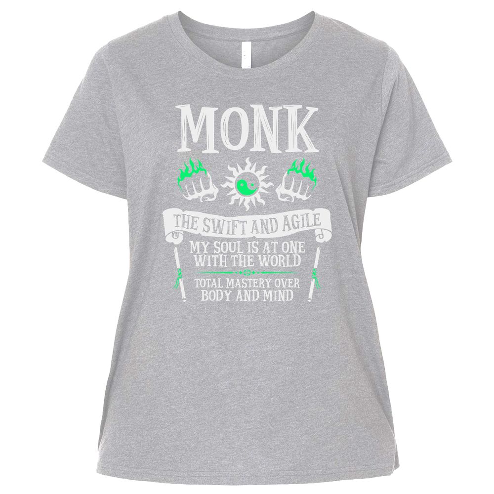 Ladies Curvy Jersey - C8L3GXGV - Heather - 3