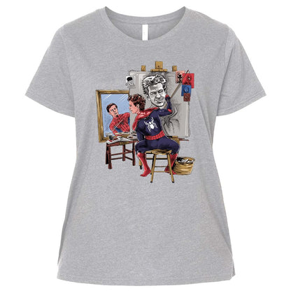 Ladies Curvy Jersey - 5Z6HKYEN - Heather - 3