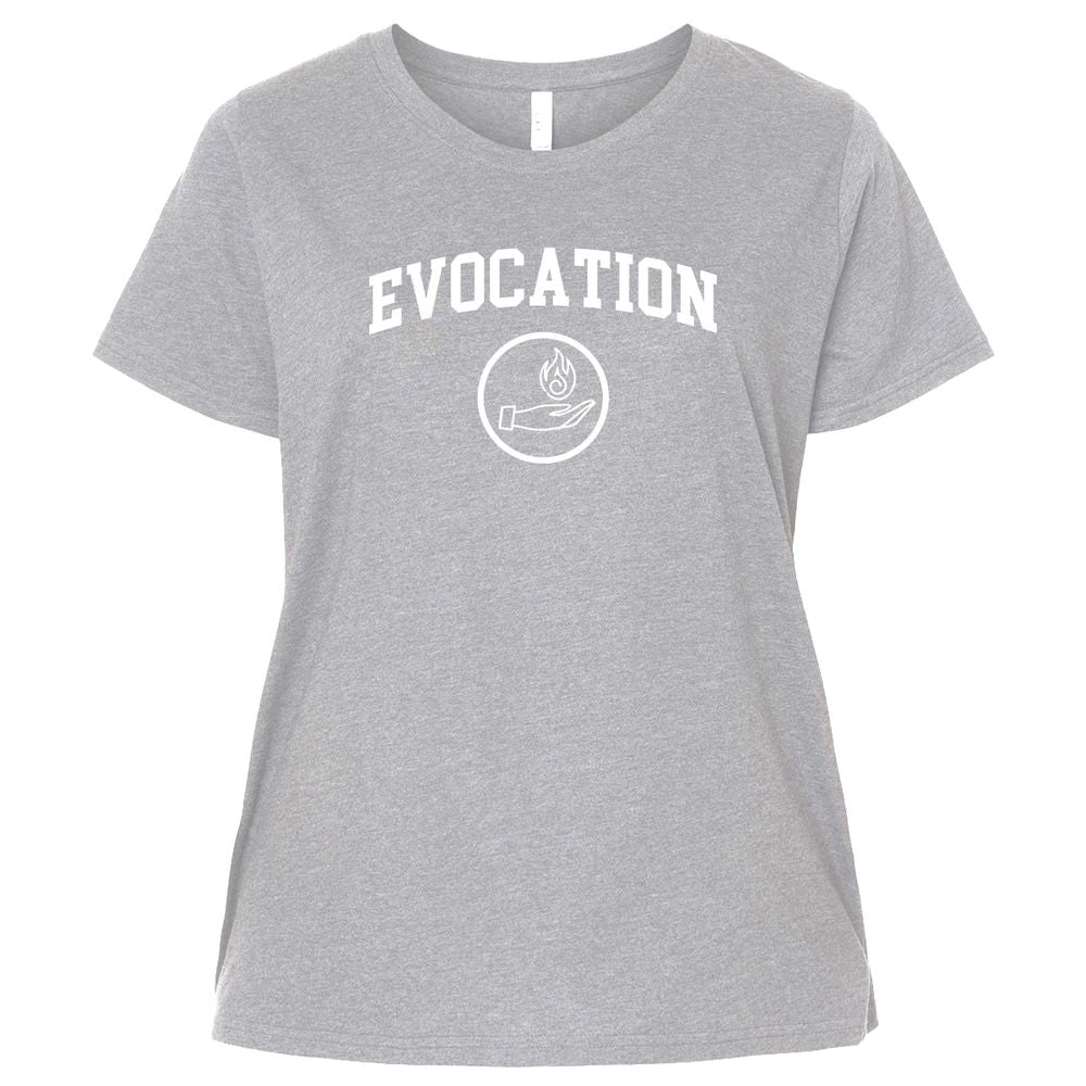 Ladies Curvy Jersey - 6EQN9AHJ - Heather - 3