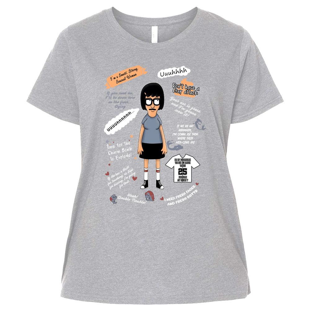 Ladies Curvy Jersey - YAVWR4SB - Heather - 3