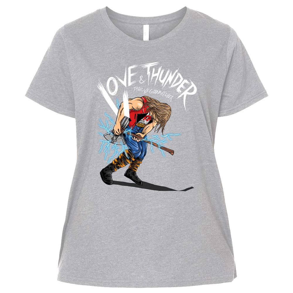 Ladies Curvy Jersey - HPAFM814 - Heather - 3