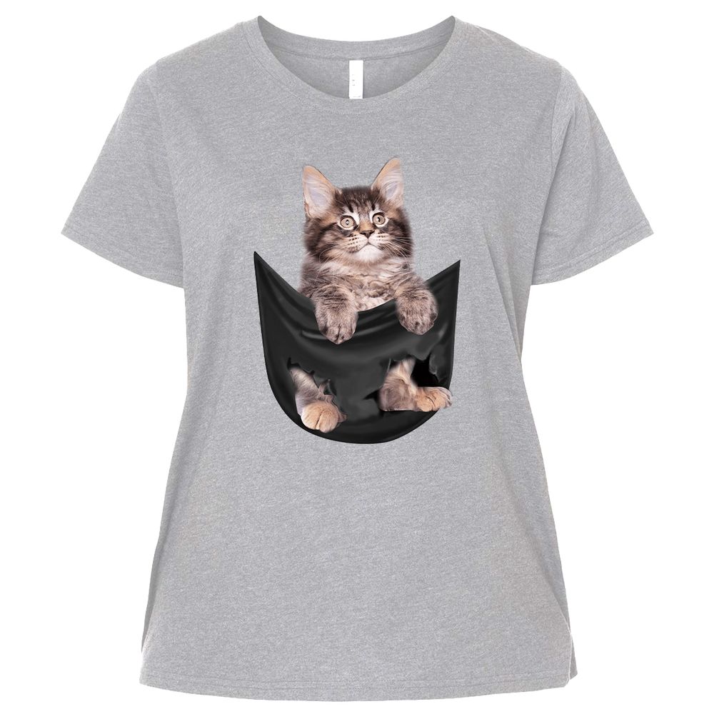 Ladies Curvy Jersey - DTP8Z9MU - Heather - 3