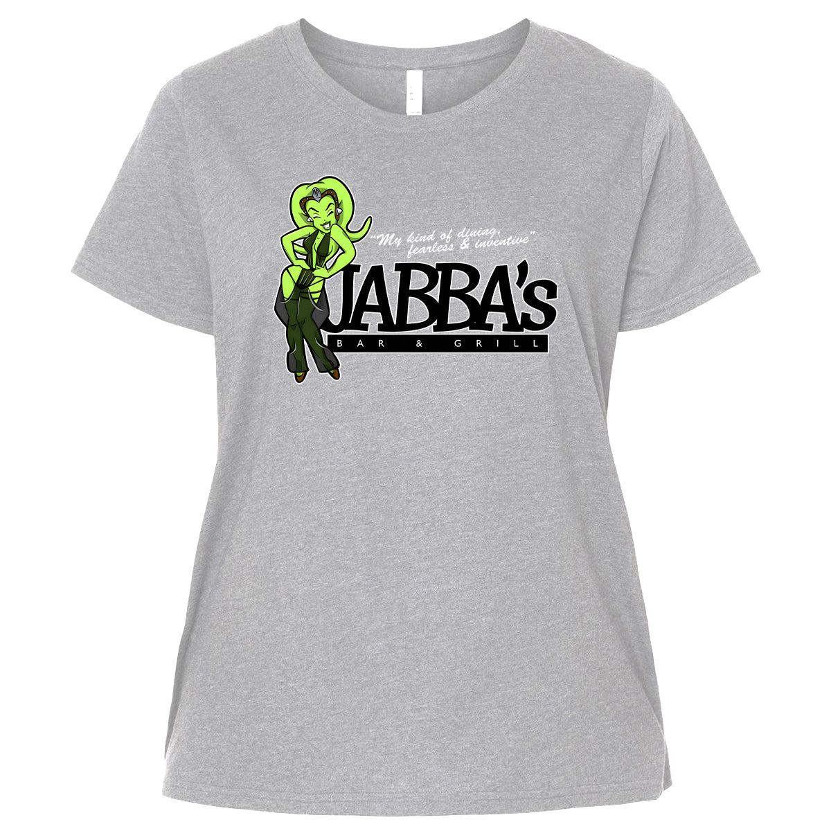 Ladies Curvy Jersey - RNGC8B6S - Heather - 3