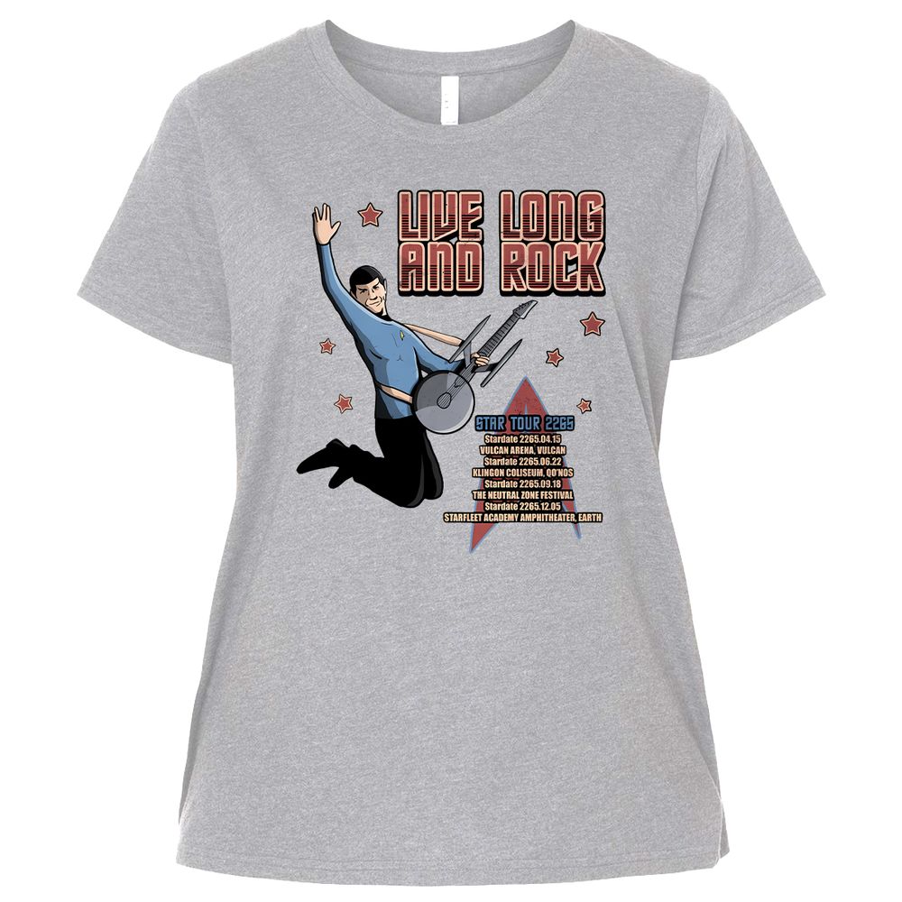 Ladies Curvy Jersey - 4NE1EP5L - Heather - 3