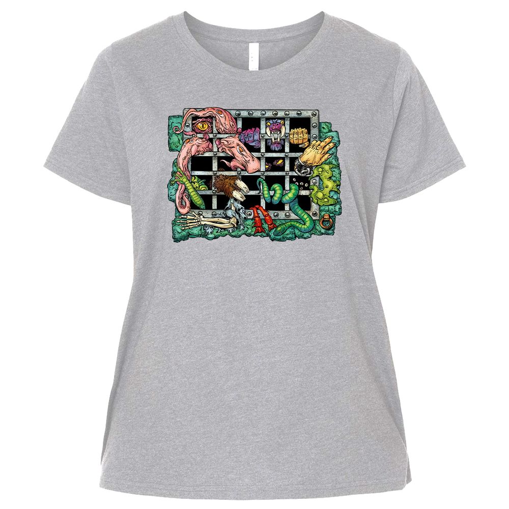 Ladies Curvy Jersey - 8D68EX72 - Heather - 3