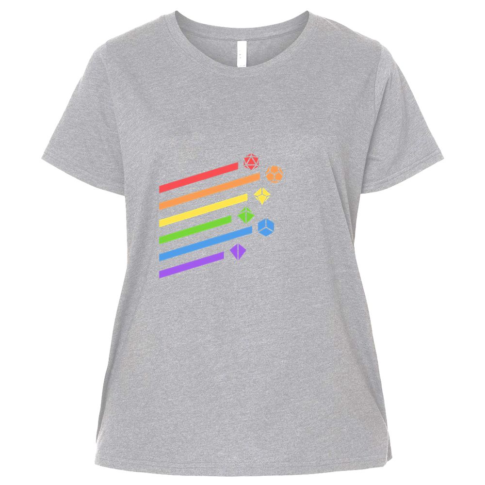 Ladies Curvy Jersey - WNQK633F - Heather - 3