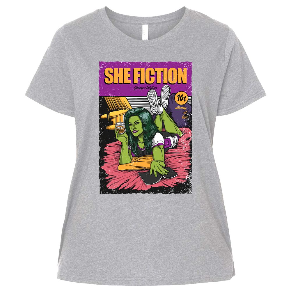 Ladies Curvy Jersey - 6D99RCWL - Heather - 3