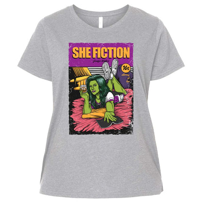 Ladies Curvy Jersey - 6D99RCWL - Heather - 3